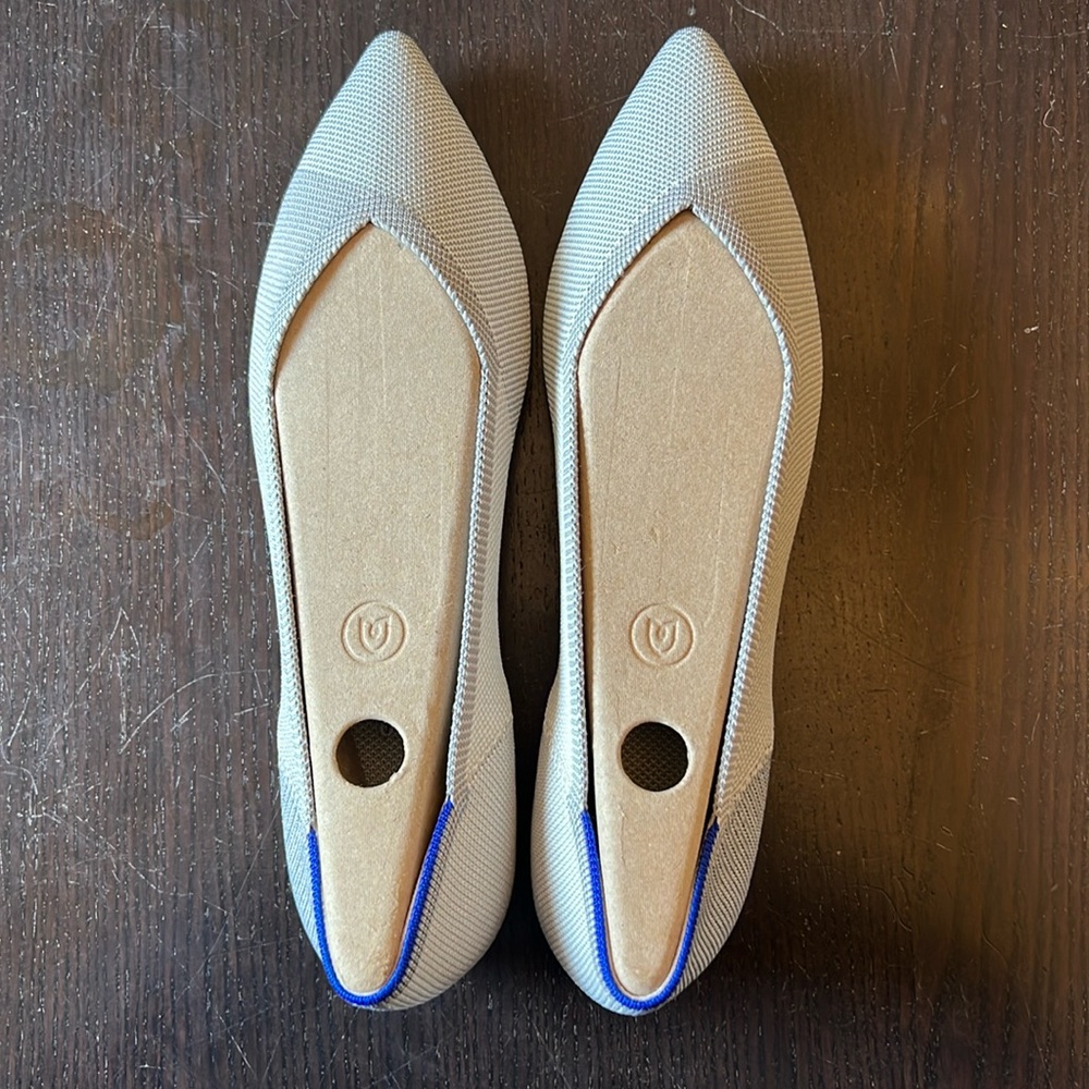 Rothy’s The Point in Gull Grey Women’s Size 10.5